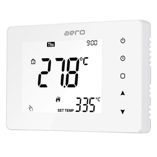 Termostat AERO TP708RFW Wi-Fi, Wireless, pentru Centrala Termica, Incalzire Pardoseala, Smart, Programabil, Alexa, Google, Alb