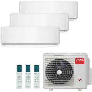 Aer Conditionat MULTISPLIT VIVAX ACP-21COFM60AERI / 2x ACP-09CH25AERI WHITE + ACP-12CH35AERI WHITE R32 Triplu Split Inverter