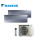 Aer Conditionat MULTISPLIT DAIKIN Emura 2MXM50A / FTXJ25AS + FTXJ35AS Wi-Fi Silver R32 Dublu Split Inverter