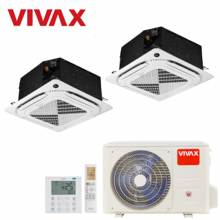 Aer Conditionat MULTISPLIT Caseta VIVAX ACP-18COFM50AERI / 2x ACP-12CC35AERI Dublu Split Inverter