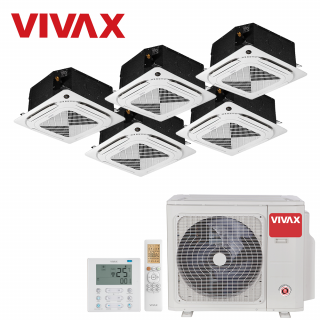 Aer Conditionat MULTISPLIT Caseta VIVAX ACP-42COFM123AERI / 4x ACP-09CCIFM25AERI + ACP-12CC35AERI Inverter