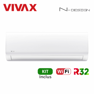 Aer Conditionat VIVAX N-Design ACP-09CH25AENI Wi-Fi Kit de instalare inclus R32 Inverter 9000 BTU/h