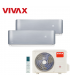 Aer Conditionat MULTISPLIT VIVAX ACP-14COFM40AERI / 2x ACP-09CH25AERI SILVER Dublu Split Inverter