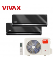 Aer Conditionat MULTISPLIT VIVAX ACP-18COFM50AERI / ACP-09CH25AEHI Gray Mirror + ACP-12CH35AEHI Gray Mirror Dublu Split Inverter