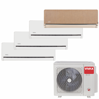 Aer Conditionat MULTISPLIT VIVAX ACP-36COFM105AERI / 3x ACP-09CH25AEHI WHITE + ACP-12CH35AEHI GOLD Inverter