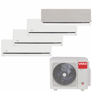 Aer Conditionat MULTISPLIT VIVAX ACP-36COFM105AERI / 3x ACP-09CH25AEHI WHITE + ACP-12CH35AEHI SILVER Inverter