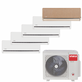 Aer Conditionat MULTISPLIT VIVAX ACP-42COFM123AERI / 4x ACP-09CH25AEHI WHITE + ACP-12CH35AEHI GOLD Inverter