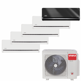 Aer Conditionat MULTISPLIT VIVAX ACP-42COFM123AERI / 4x ACP-09CH25AEHI WHITE + ACP-12CH35AEHI Gray Mirror Inverter