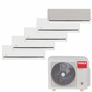 Aer Conditionat MULTISPLIT VIVAX ACP-42COFM123AERI / 4x ACP-09CH25AEHI WHITE + ACP-12CH35AEHI SILVER Inverter
