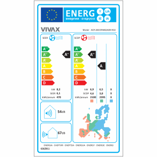 Aer Conditionat MULTISPLIT VIVAX ACP-28COFM82AERI / 3x ACP-09CH25AERI WHITE + ACP-12CH35AERI WHITE Inverter