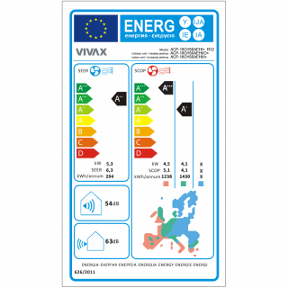 Aer Conditionat VIVAX H+Design ACP-18CH50AEHI+ Silver Wi-Fi Ready R32 Inverter 18000 BTU/h