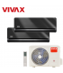 Aer Conditionat MULTISPLIT VIVAX ACP-18COFM50AERI / 2x ACP-12CH35AEHI Gray Mirror Dublu Split Inverter