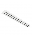 Grila refulare tip Slot Diffuser cu 2 fante 800x76 MM, Aluminiu vopsit in camp electrostatic, Alb