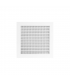 Grila aspiratie tip EGG 595x595 MM pentru tavan casetat, Aluminiu vopsit in camp electrostatic, Alb