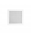 Grila aspiratie tip EGG 595x595 MM pentru tavan casetat, Aluminiu vopsit in camp electrostatic, Alb