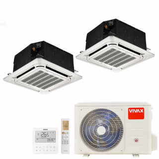 Aer Conditionat MULTISPLIT Caseta VIVAX ACP-18COFM50AERI / 2x ACP-09CC25AERI Dublu Split Inverter