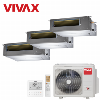 Aer Conditionat MULTISPLIT Duct VIVAX ACP-21COFM60AERI / 3x ACP-12DT35AERI R32 Triplu Split Inverter