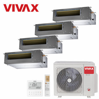 Aer Conditionat MULTISPLIT Duct VIVAX ACP-28COFM82AERI / 4x ACP-12DT35AERI R32 Inverter