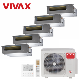 Aer Conditionat MULTISPLIT Duct VIVAX ACP-42COFM123AERI / 5x ACP-12DT35AERI R32 Inverter