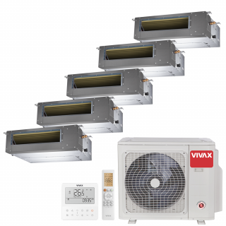 Aer Conditionat MULTISPLIT Duct VIVAX ACP-42COFM123AERI / 5x ACP-12DT35AERI R32 Inverter