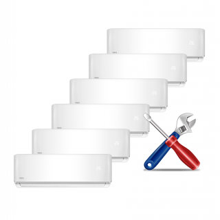 MONTAJ AER CONDITIONAT CU 6 UNITATI INTERNE (valabil in Bucuresti si Ilfov pentru aparatele achizitionate pe site)