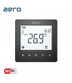 Termostat AERO TP518FC4W(2/4)Black, pentru Ventiloconvector, WiFi, 2/4 tevi, Tuya, Smart Life, Alexa, Google, Negru