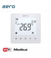 Termostat AERO TP518FC4WN(2/4)White, pentru Ventiloconvector, WiFi, Modbus, 2/4 tevi, Tuya, Smart Life, Alexa, Google, Alb