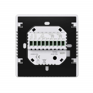 Termostat AERO TP518FC4WN White, pentru Ventiloconvector, 2/4 tevi, WiFi, Modbus, Tuya, Smart Life, Alexa, Google, Alb