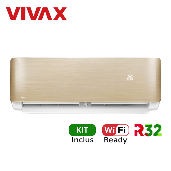 Aer conditionat Vivax R-Design 9000 BTU - Kit inclus, Gold