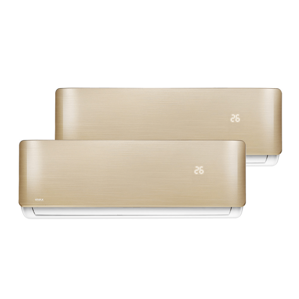 Aer conditionat multisplit Vivax 18000 BTU, 2 unitati R-design, 9+9 BTU, Gold