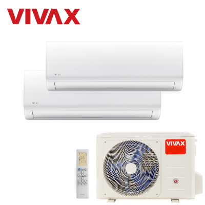 Aer conditionat multisplit Vivax 18000 BTU, 2 unitati N-design, 9+9 BTU