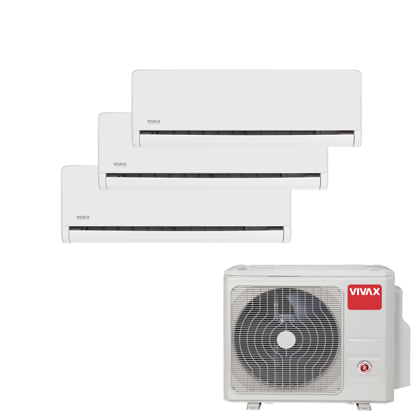 Aer conditionat multisplit Vivax 27000 BTU, 3 unitati H-design, 9+9+12 BTU