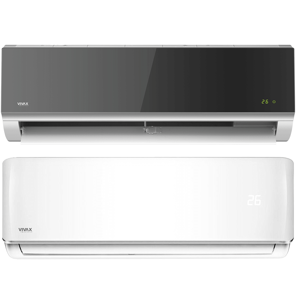 Aer conditionat multisplit Vivax 27000 BTU, 3 unitati R-design, 9+9+12 BTU, White/Silver Mirror