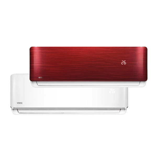 Aer conditionat multisplit Vivax 27000 BTU, 3 unitati R-design, 9+9+12 BTU, White/Red