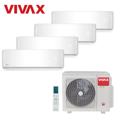 Aer conditionat multisplit Vivax 28000 BTU, 4 unitati R-design, 9+9+9+9 BTU