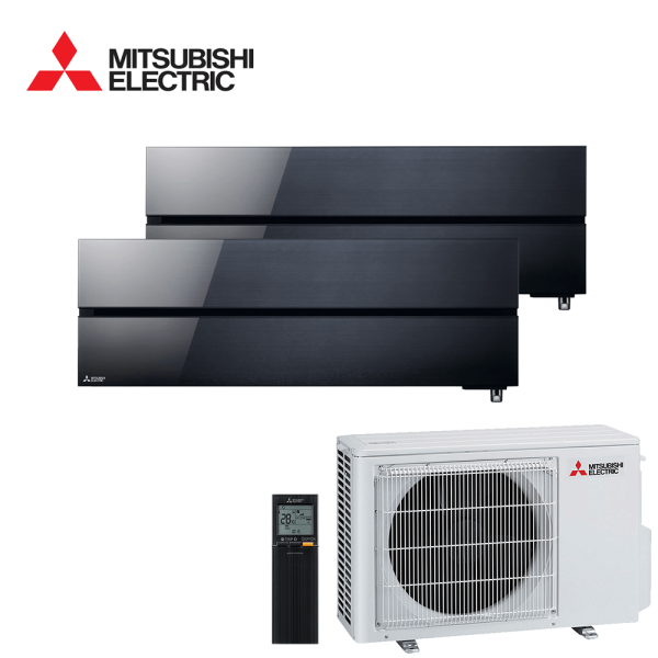 Aer conditionat multisplit Mitsubishi Electric 18000 BTU - 2 unitati MSZ-LN, 12+12 BTU, Black