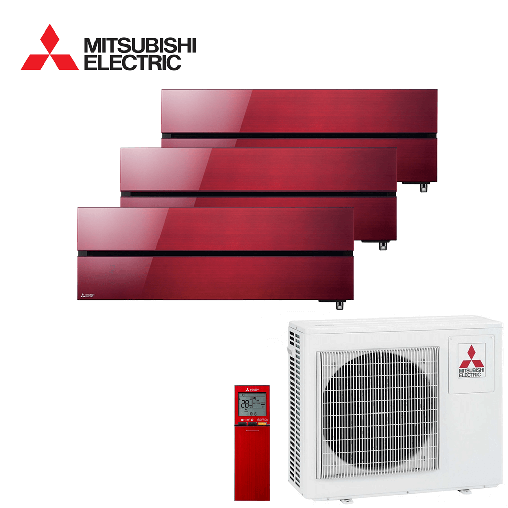 Aer conditionat multisplit Mitsubishi Electric 24000 BTU - 3 unitati MSZ-LN, 9+9+12 BTU, Red