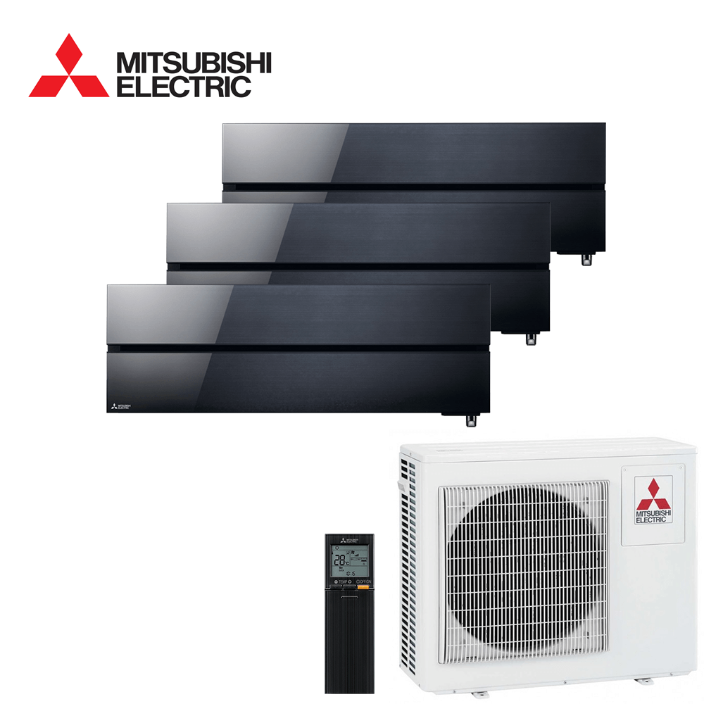 Aer conditionat multisplit Mitsubishi Electric 24000 BTU - 3 unitati MSZ-LN, 9+9+9 BTU, Black