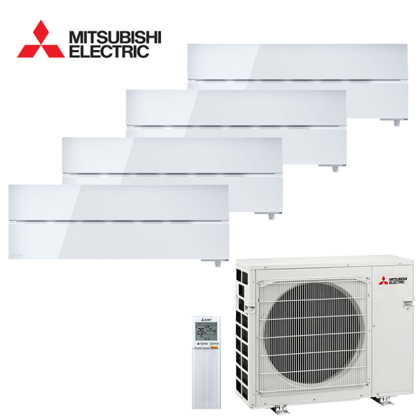 Aer conditionat multisplit Mitsubishi Electric 27000 BTU - 4 unitati MSZ-LN, 9+9+9+9 BTU, Pearl White