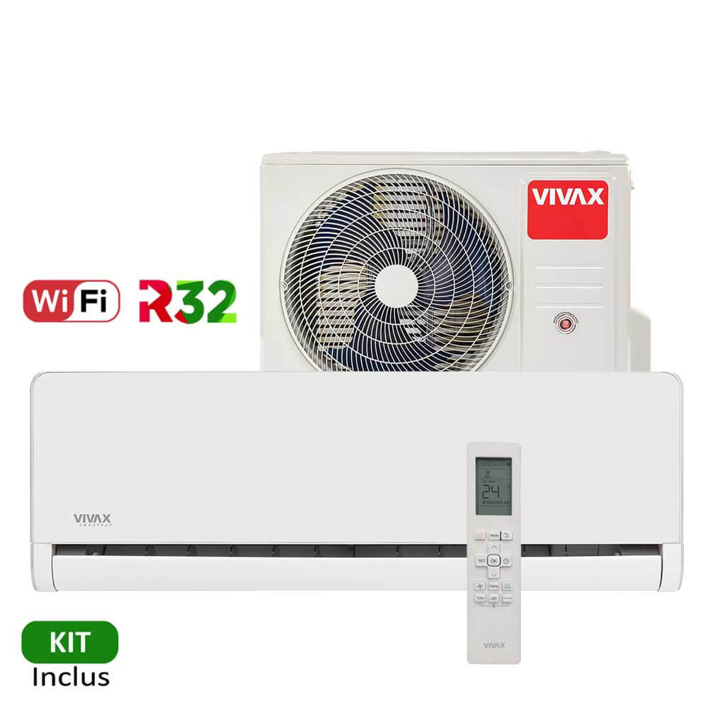 Aer conditionat Vivax H+Design 12000 BTU - WiFi, Kit inclus