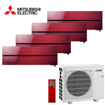 Aer conditionat multisplit Mitsubishi Electric 27000 BTU - 4 unitati MSZ-LN, 9+9+9+9 BTU, Red