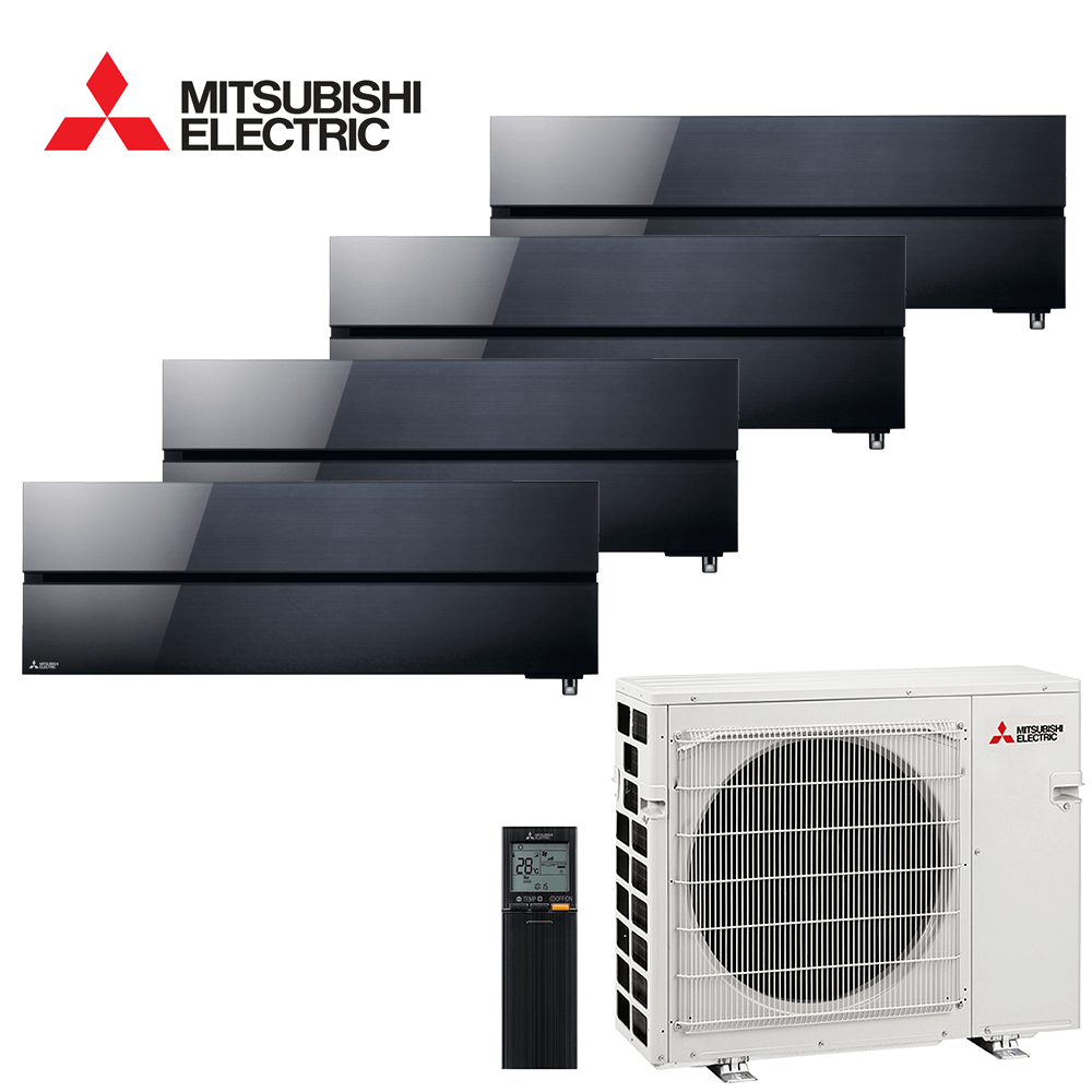 Aer conditionat multisplit Mitsubishi Electric 27000 BTU - 4 unitati MSZ-LN, 9+9+9+9 BTU, Black