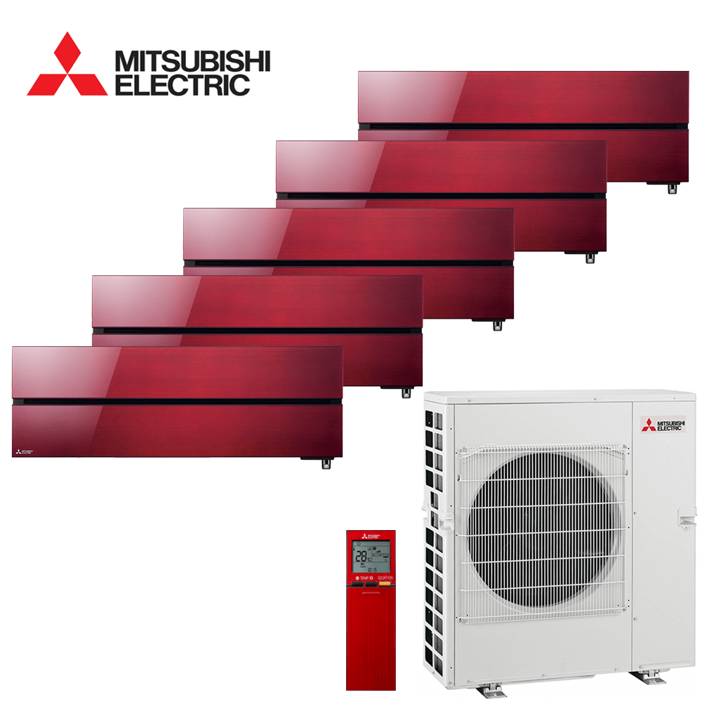 Aer conditionat multisplit Mitsubishi Electric 36000 BTU - 5 unitati MSZ-LN, 12+12+12+12+12 BTU, Red