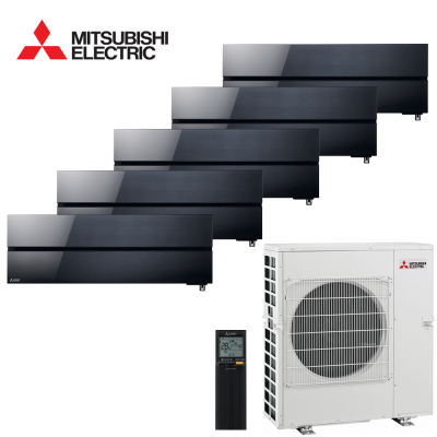 Aer conditionat multisplit Mitsubishi Electric 36000 BTU - 5 unitati MSZ-LN, 9+9+9+9+12 BTU, Black