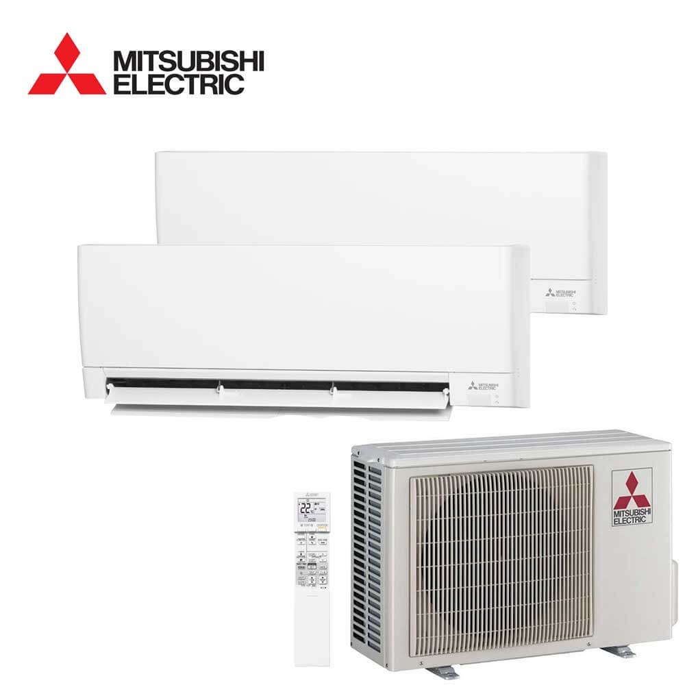 Aer conditionat multisplit Mitsubishi Electric Hyper Heating 18000 BTU - 2 unitati MSZ-AY, 9+12 BTU