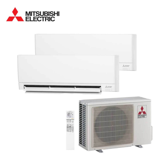 Aer conditionat multisplit Mitsubishi Electric Hyper Heating 18000 BTU - 2 unitati MSZ-AY, 9+12 BTU