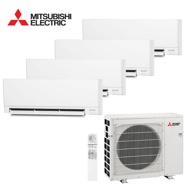 Aer conditionat multisplit Mitsubishi Electric Hyper Heating 30000 BTU - 4 unitati MSZ-AY, 9+9+12+12 BTU