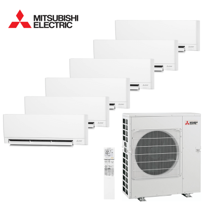 Aer conditionat multisplit Mitsubishi Electric 42000 BTU - 6 unitati MSZ-AY, 9+9+9+9+9+9 BTU