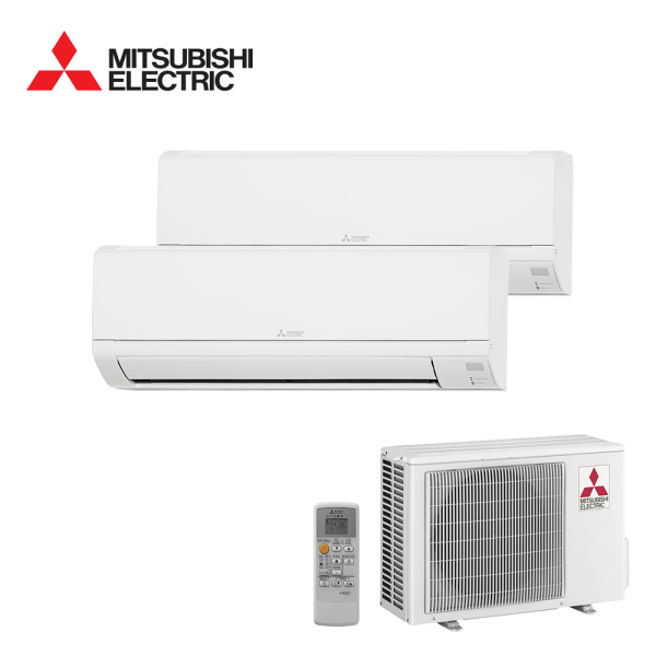 Aer conditionat multisplit Mitsubishi Electric 14000 BTU - 2 unitati MSZ-DW, 9+9 BTU