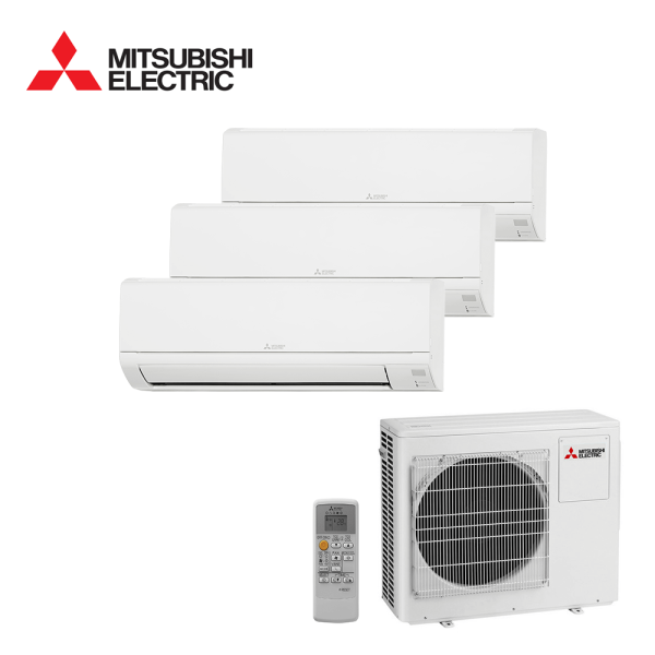 Aer conditionat multisplit Mitsubishi Electric 18000 BTU - 3 unitati MSZ-DW, 9+9+9 BTU